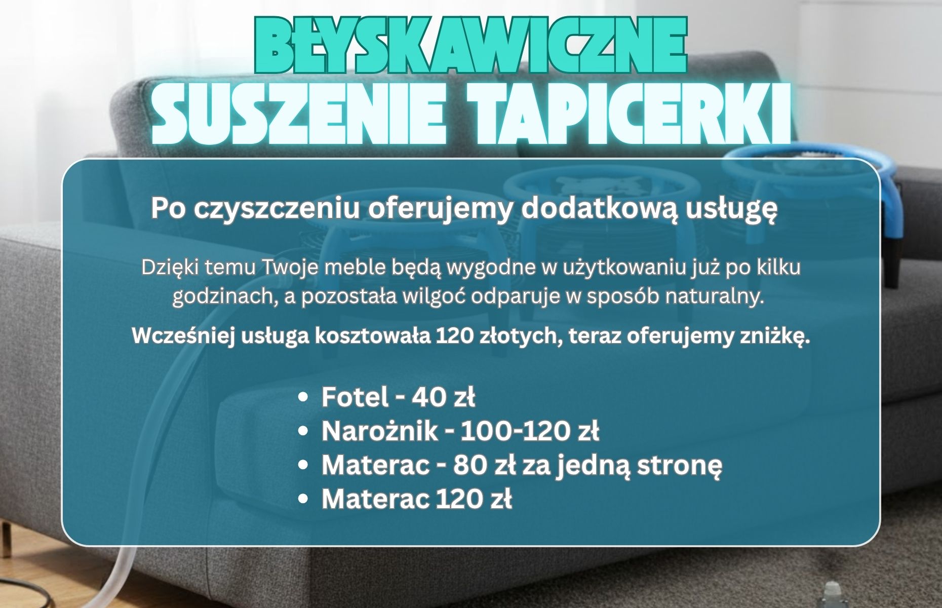 Błyskawiczne osuszanie