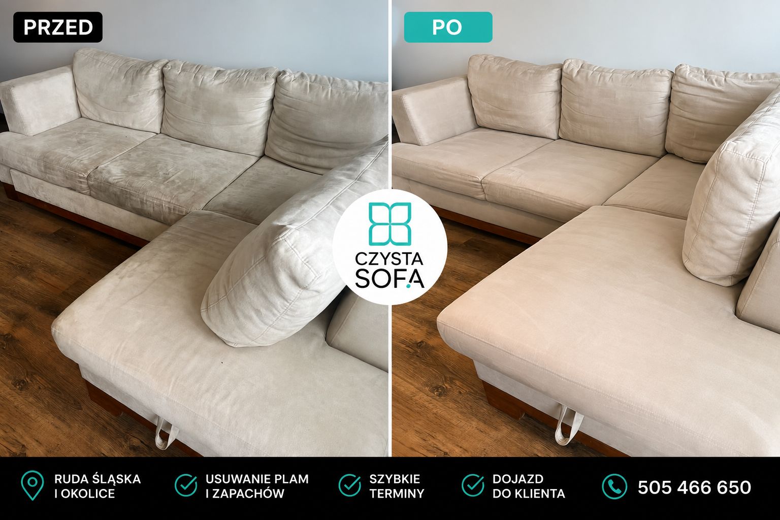 Czysta Sofa Ruda Śląska - efekt prania kanapy w Rudzie Śląskiej Efekt prania kanapy w Rudzie Śląskiej